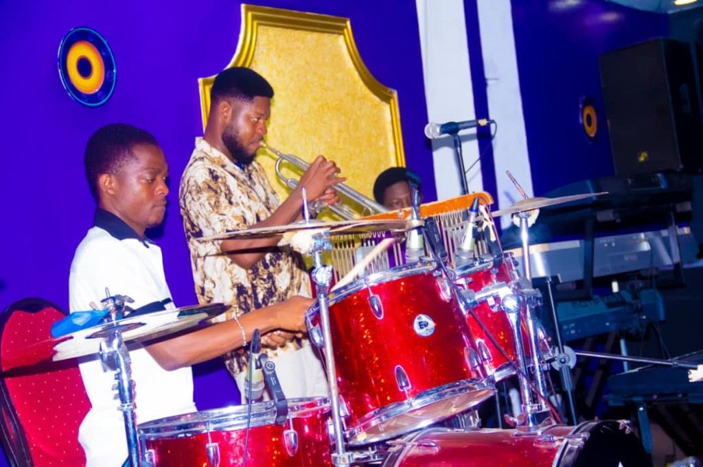 MUSIC DEPT — musicians in rehearsal